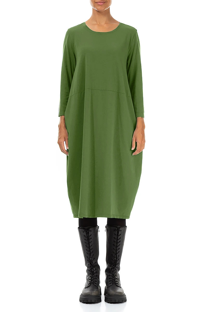 Robe ballon Vert trèfle en Coton
