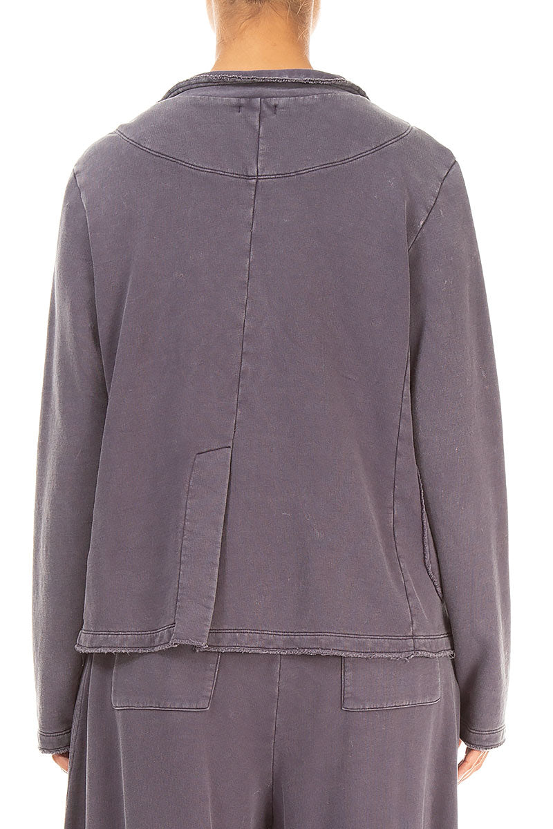 Collar Graphite Old Dye Cotton Jacket 2