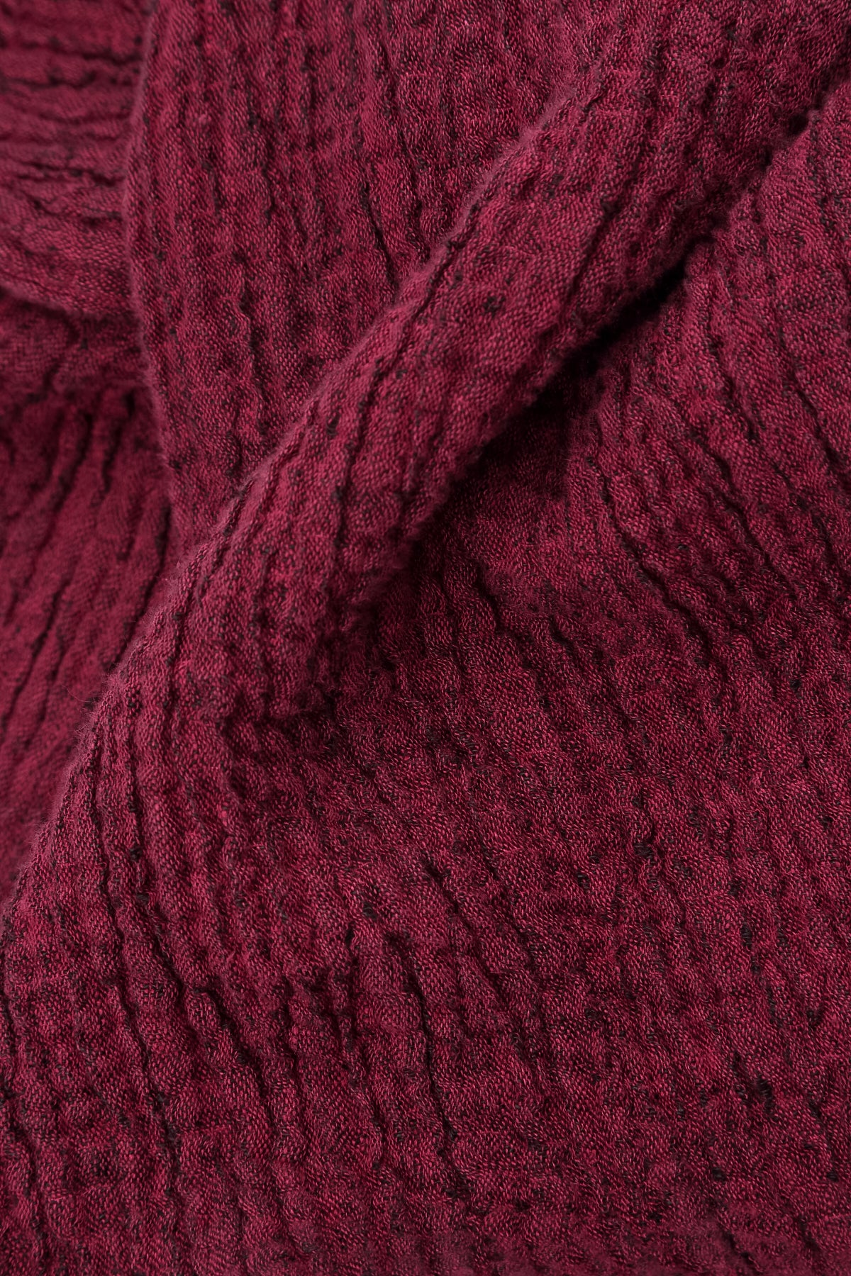 Flared Ruby Textured Linen Tunic 5