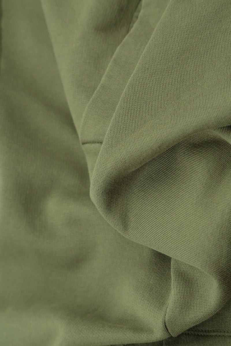 Loose Olive Cotton Trousers 5