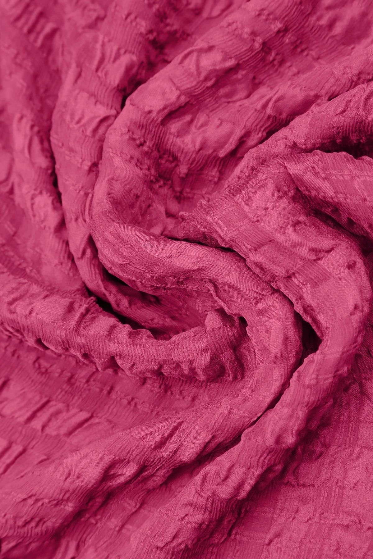 Layered Fuchsia Textured Light Silk Dress 5