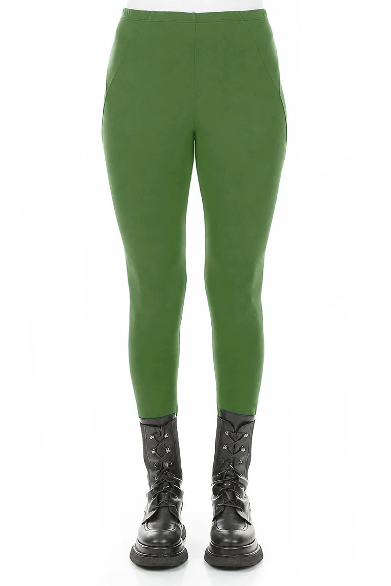 Shamrock Green Cotton Leggings