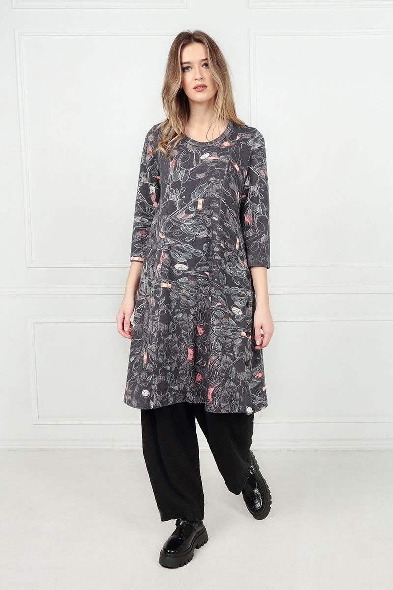 Loose Grey Wavy Cotton Trousers 5