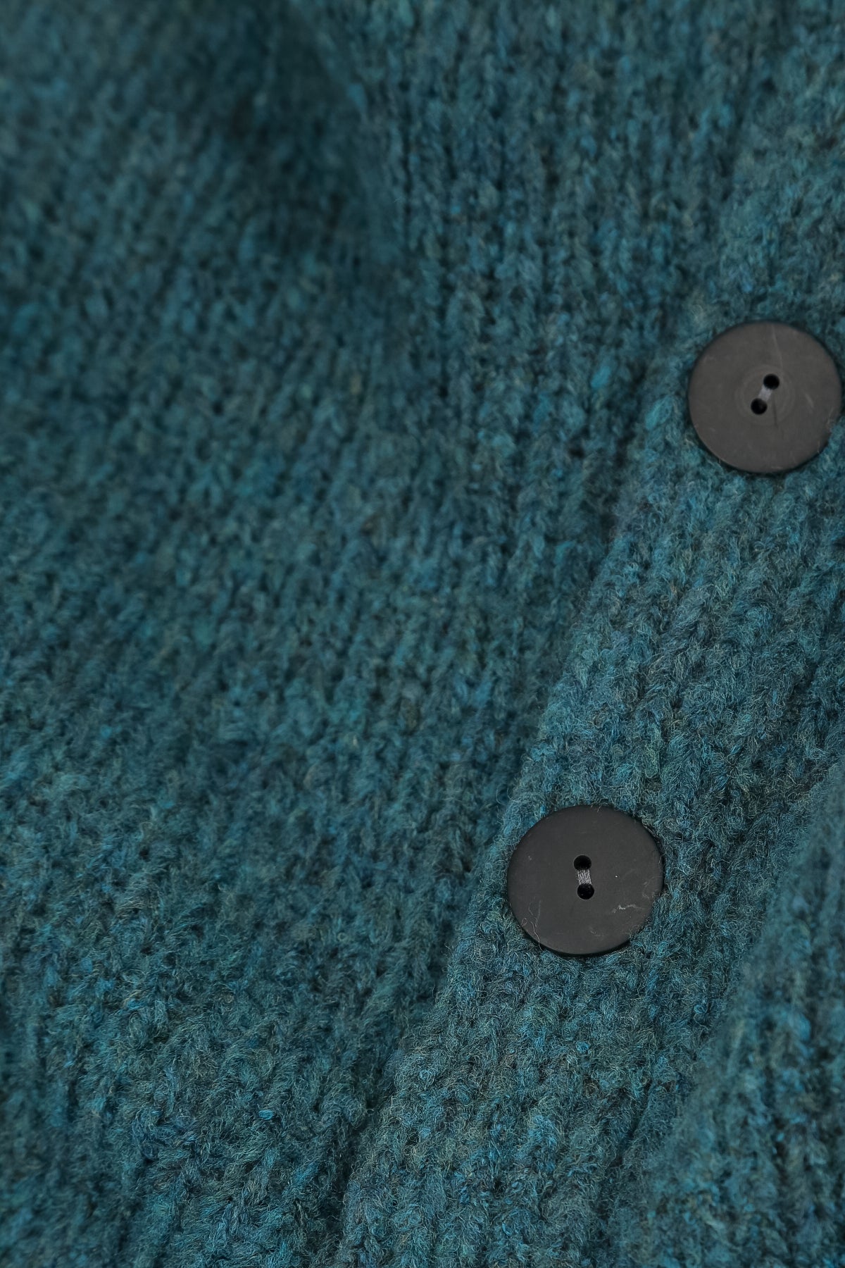 Longer Back Teal Wool Cardigan 6