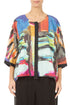 Abstract Centre Placket Linen Jacket 1