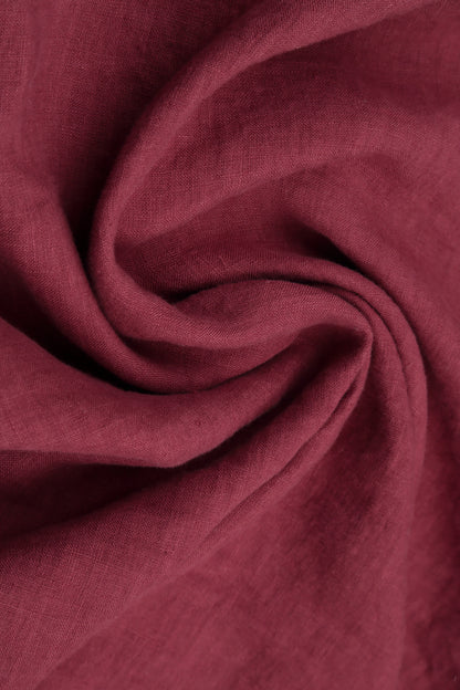 Antique Ruby Linen Dungaree Dress 6