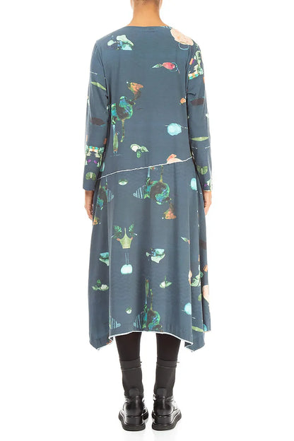 Asymmetric Flared Fairy-Tale Cotton Dress 2