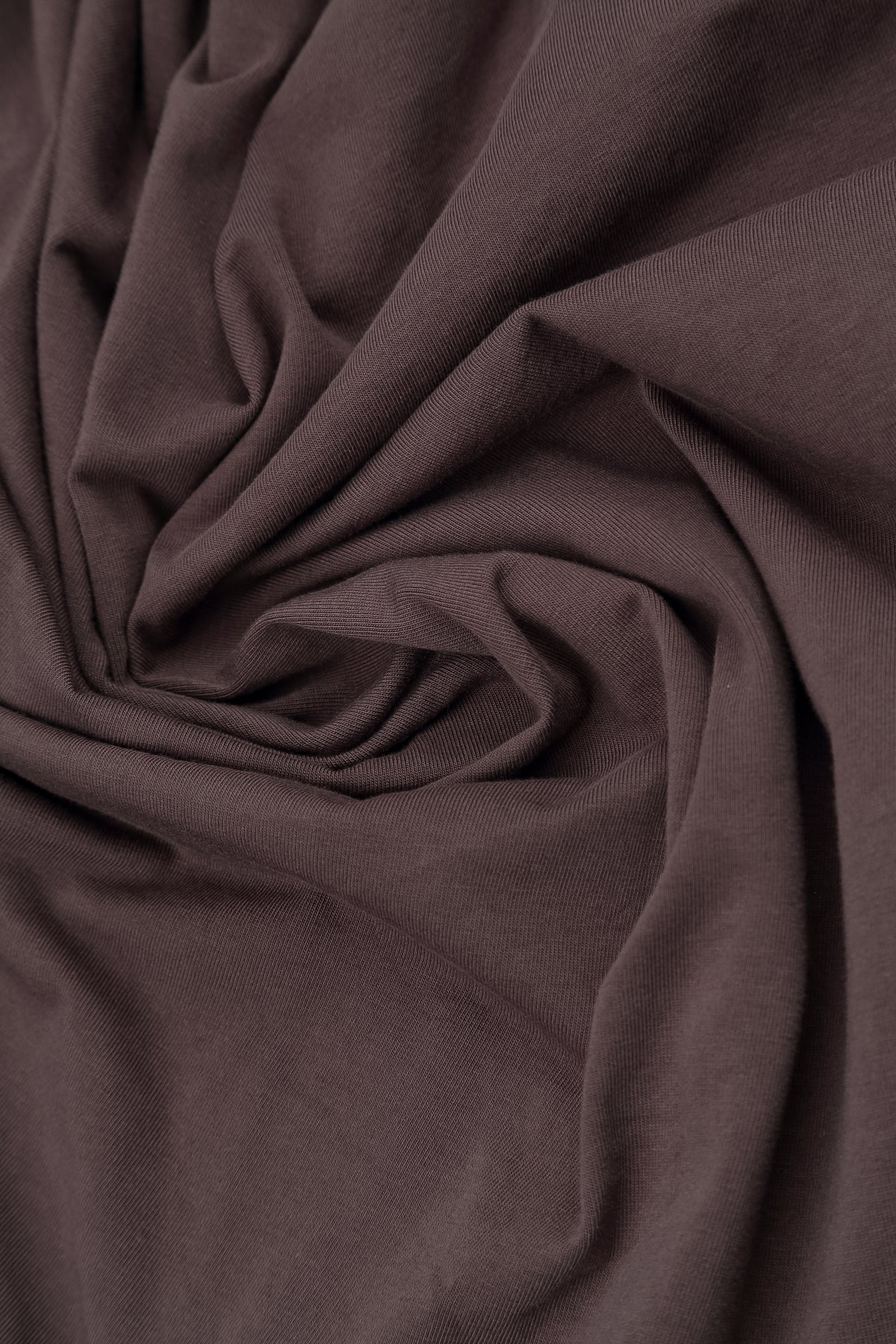 Asymmetric Flared Truffle Brown Cotton Dress