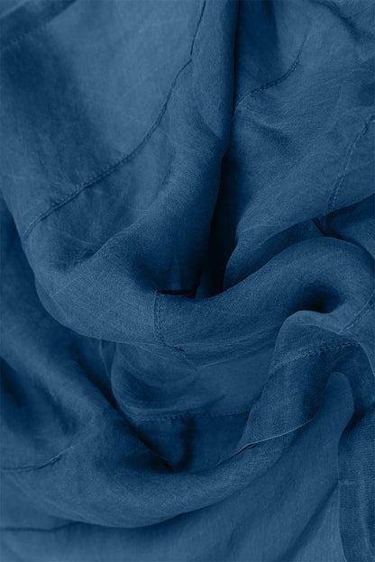 Azure Silk Chiffon Dress 6