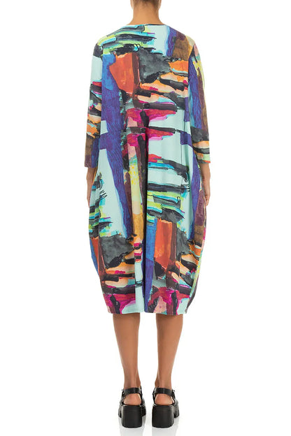 Balloon Abstract Cotton Dress 3