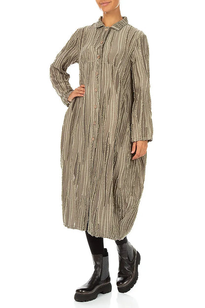 Balloon Olive Fray Weave Jacket 4