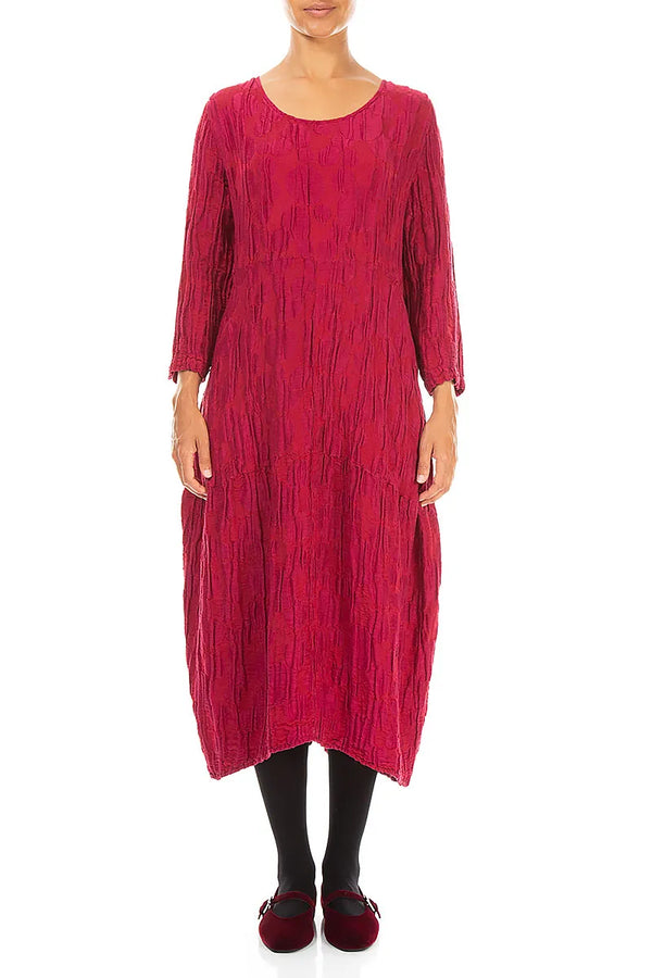 Balloon Ruby Circle Silk Linen Dress
