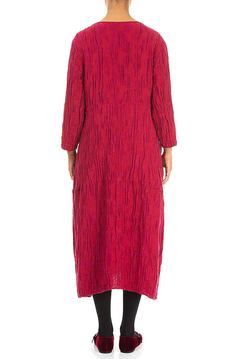 Balloon Ruby Circle Silk Linen Dress
