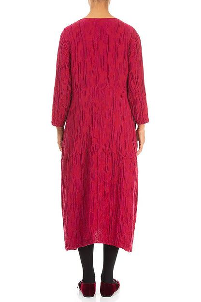 Balloon Ruby Circle Silk Linen Dress