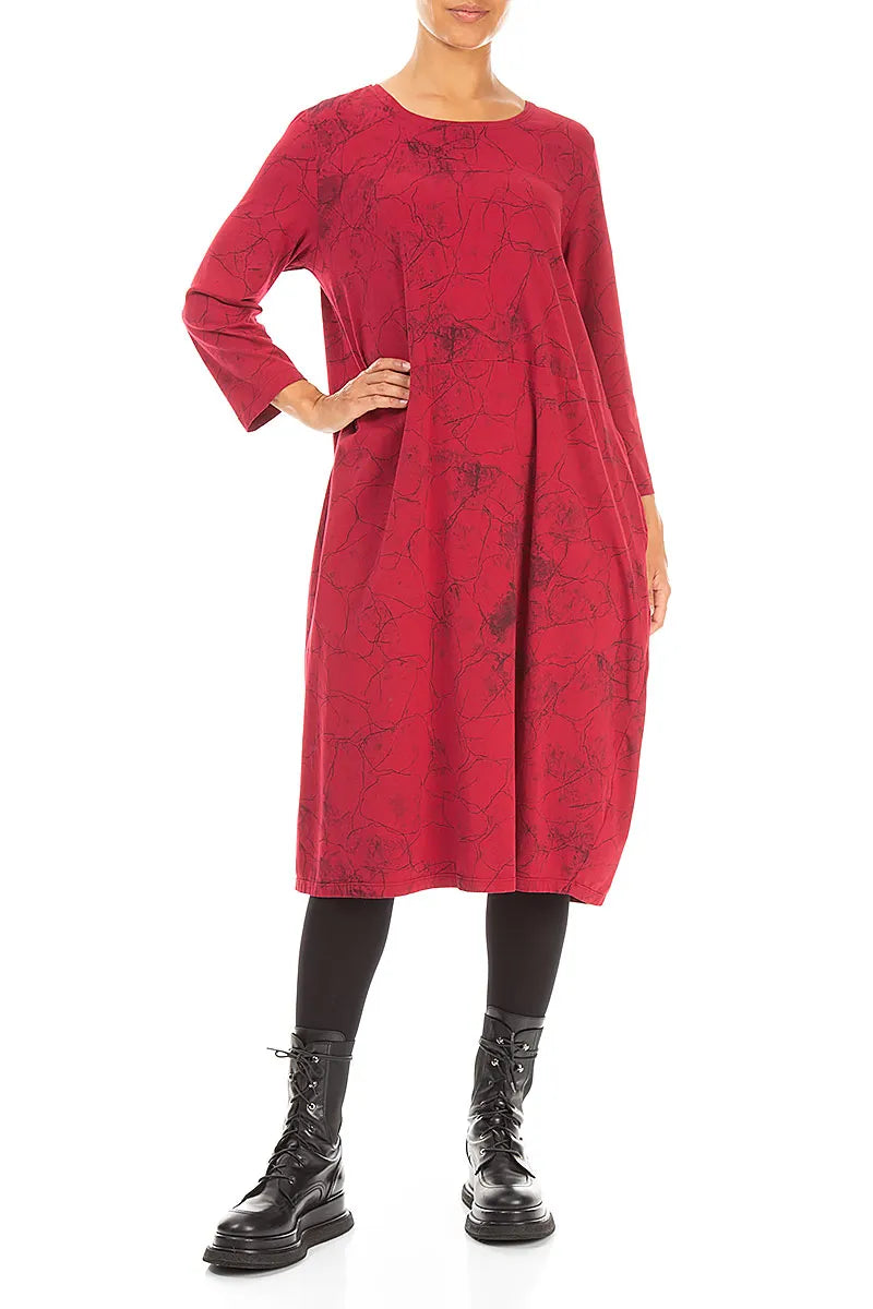 Balloon Ruby Marble Cotton Dress 4