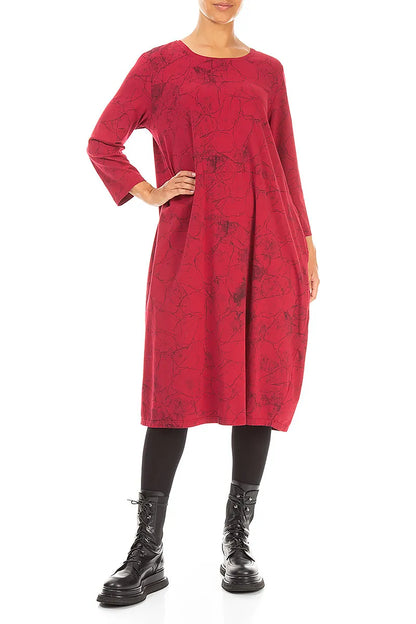 Balloon Ruby Marble Cotton Dress 4