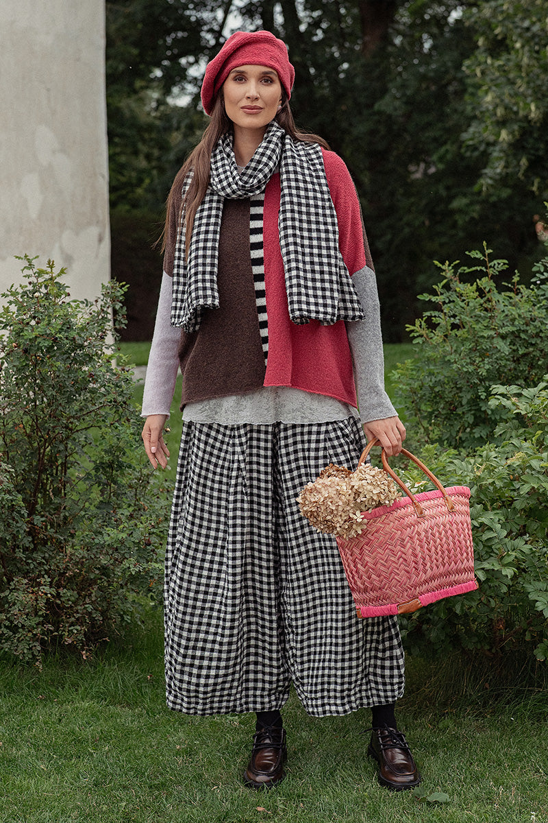 Berry Rose Knitted Wool Beret