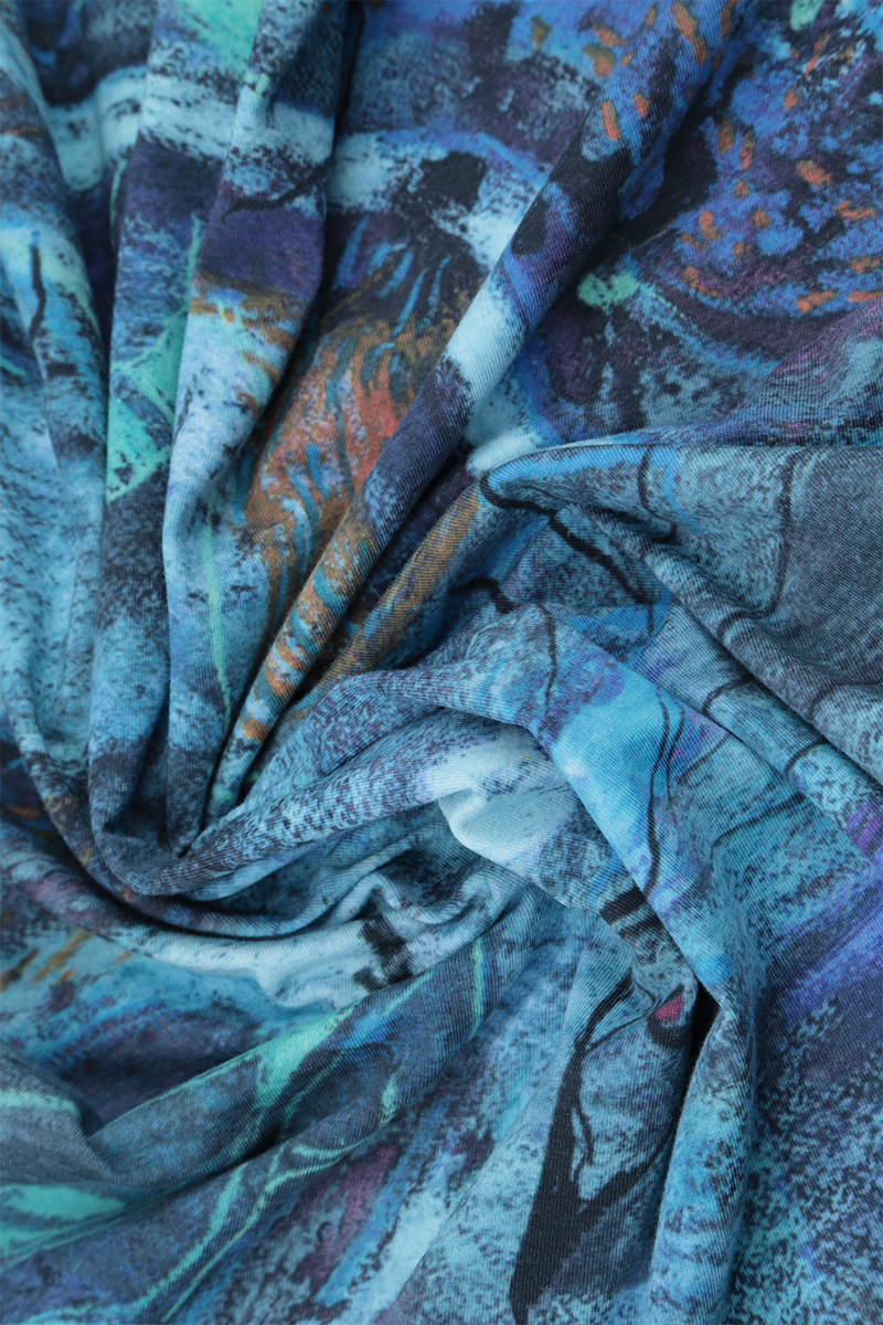 Beanie-Mütze aus Baumwolle „Reverie Blue“