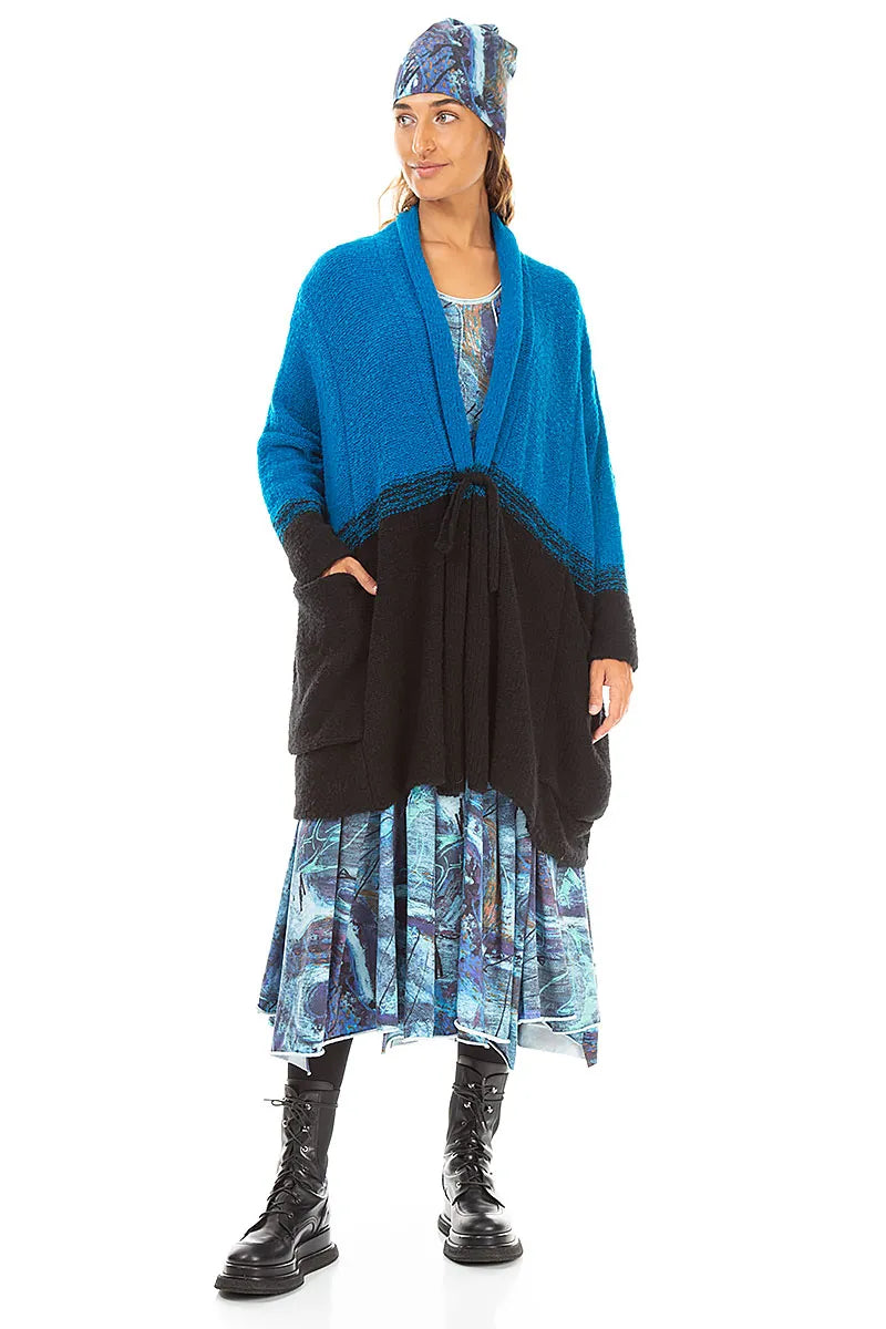 Beanie-Mütze aus Baumwolle „Reverie Blue“