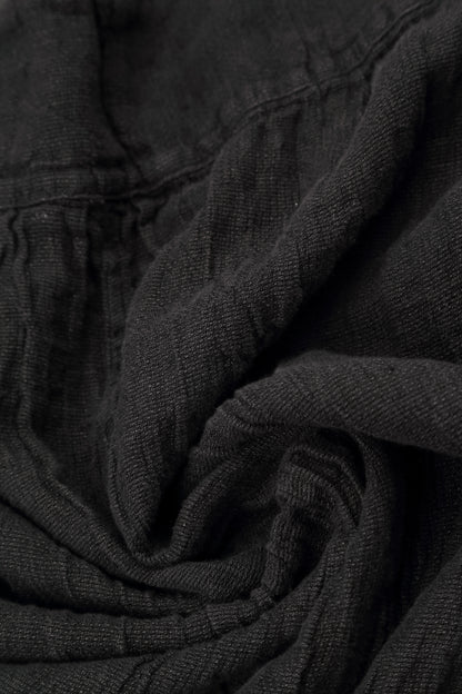 Bubble Charcoal Mélange Linen Trousers