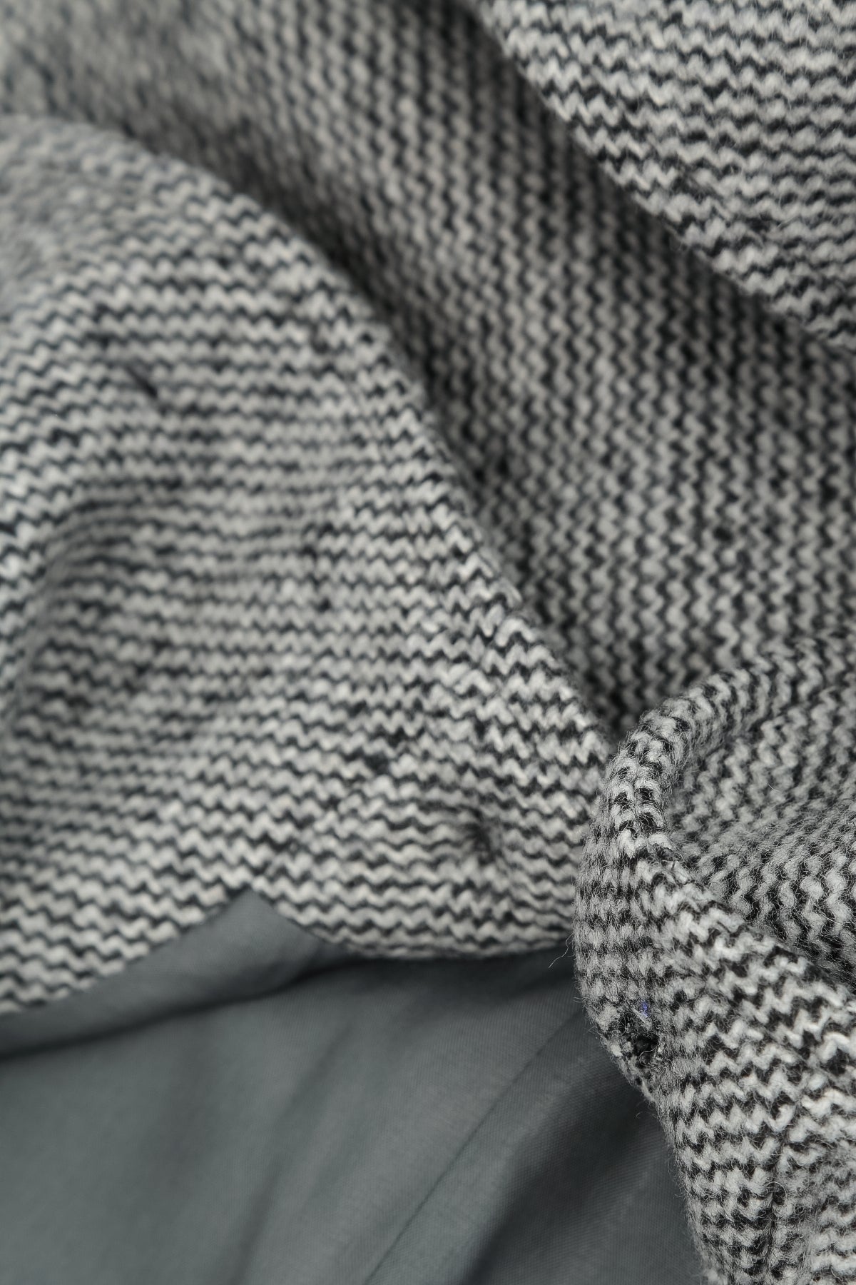 Collar Neck Soft Grey Wool Jacket 6