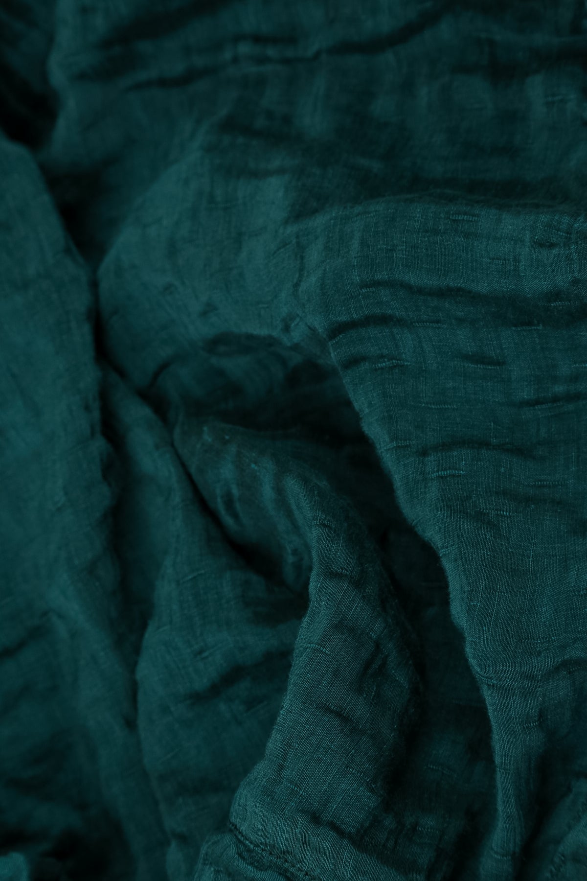 Collar Textured Peacock Silk Linen Jacket