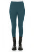 Deep Turquoise Cotton Leggings 1
