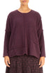 Exposed Seam Mulberry Wool Sweater 1