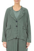 Flap Pocket Sage Linen Viscose Jacket 1