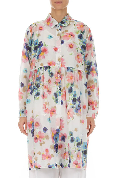 Flared Primrose Silk Cotton Jacket 1