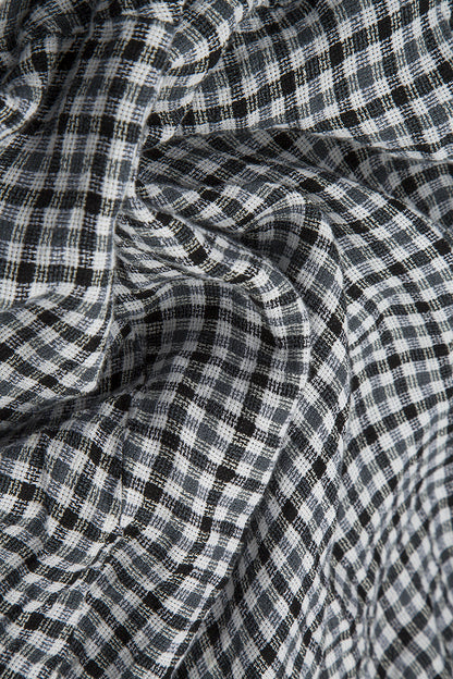 Frayed Edge Heritage Check Linen Jacket 5