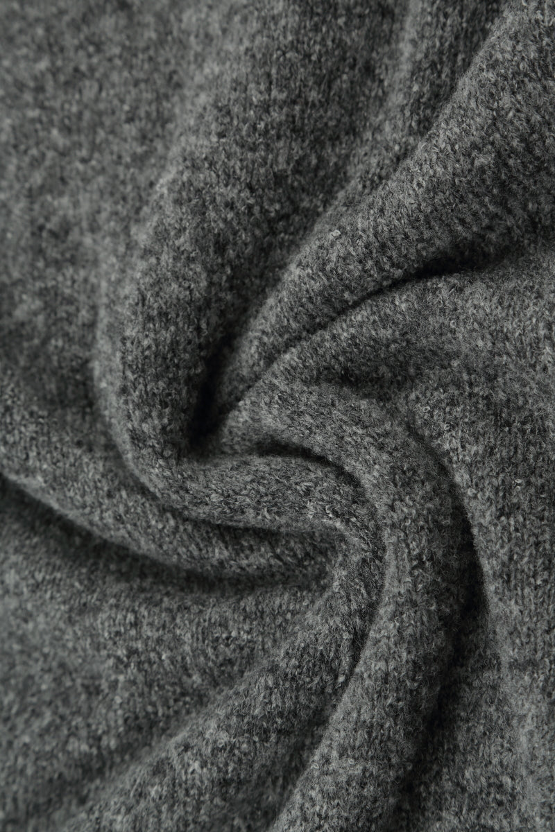 Frill Collar Grey Wool Cardigan 5
