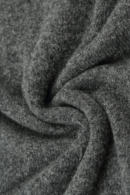 Frill Collar Grey Wool Cardigan 5