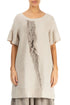 Frill Detail Natural Linen Tunic Dress 1