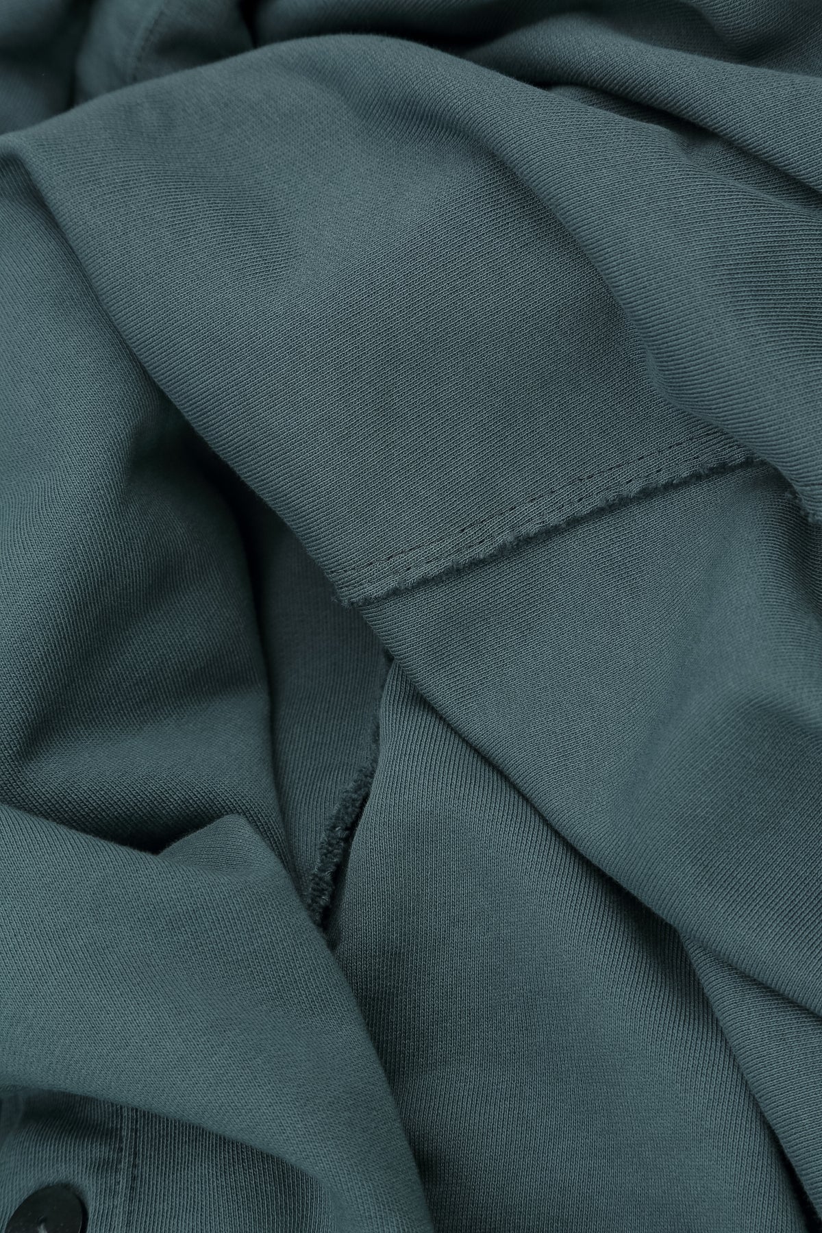High Collar Slate French Terry Cotton Jacket
