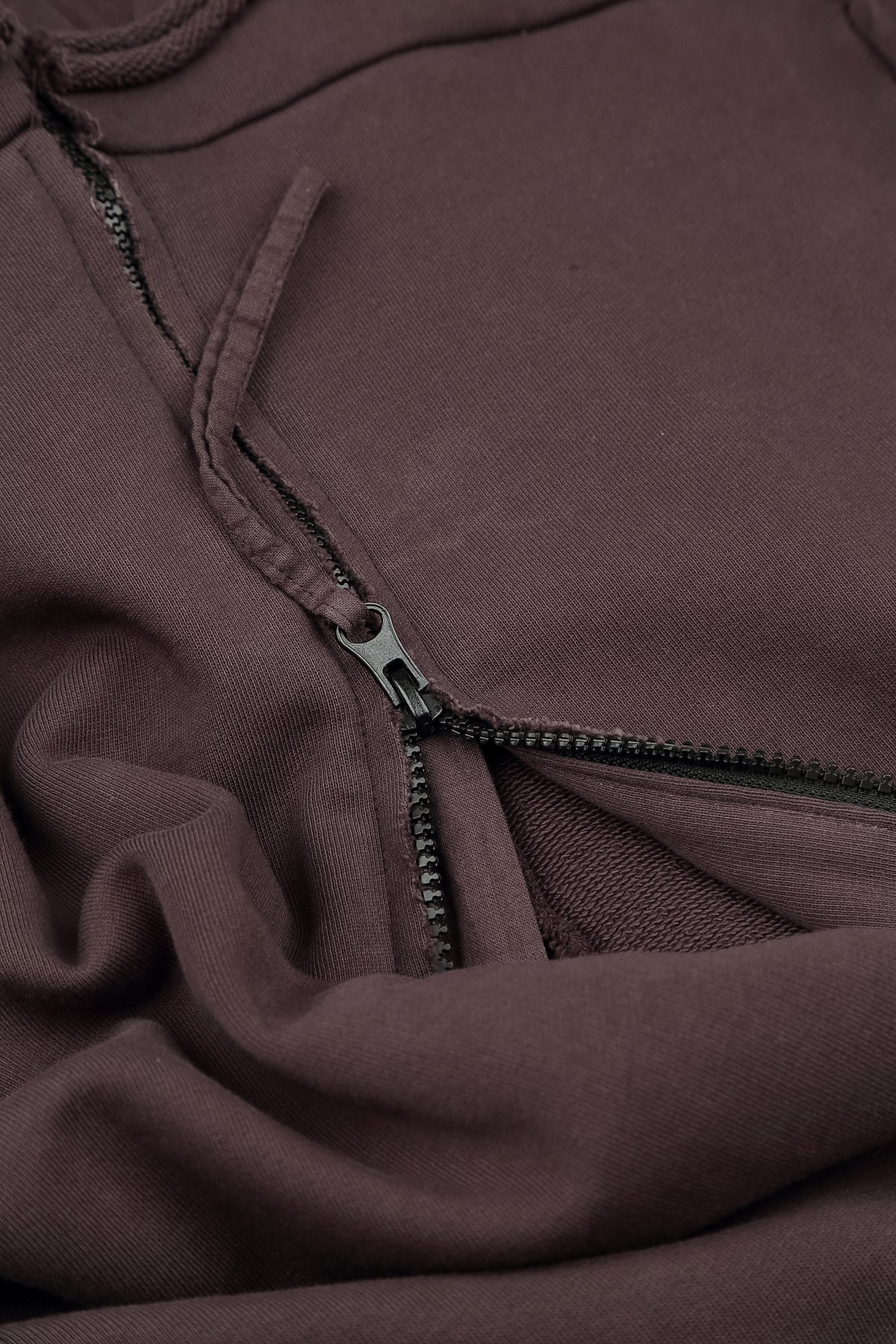 Hooded Truffle Brown Cotton Jacket Dress