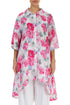 Long Peony Blossom Linen Shirt 1
