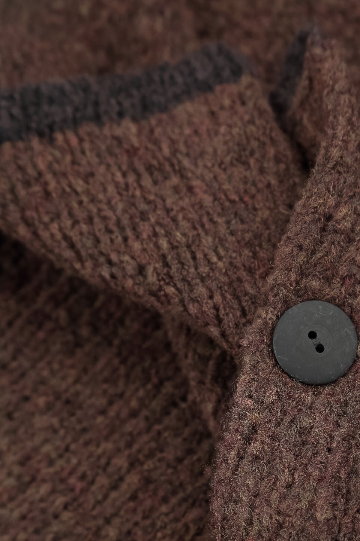Longer Back Brown Wool Cardigan 5