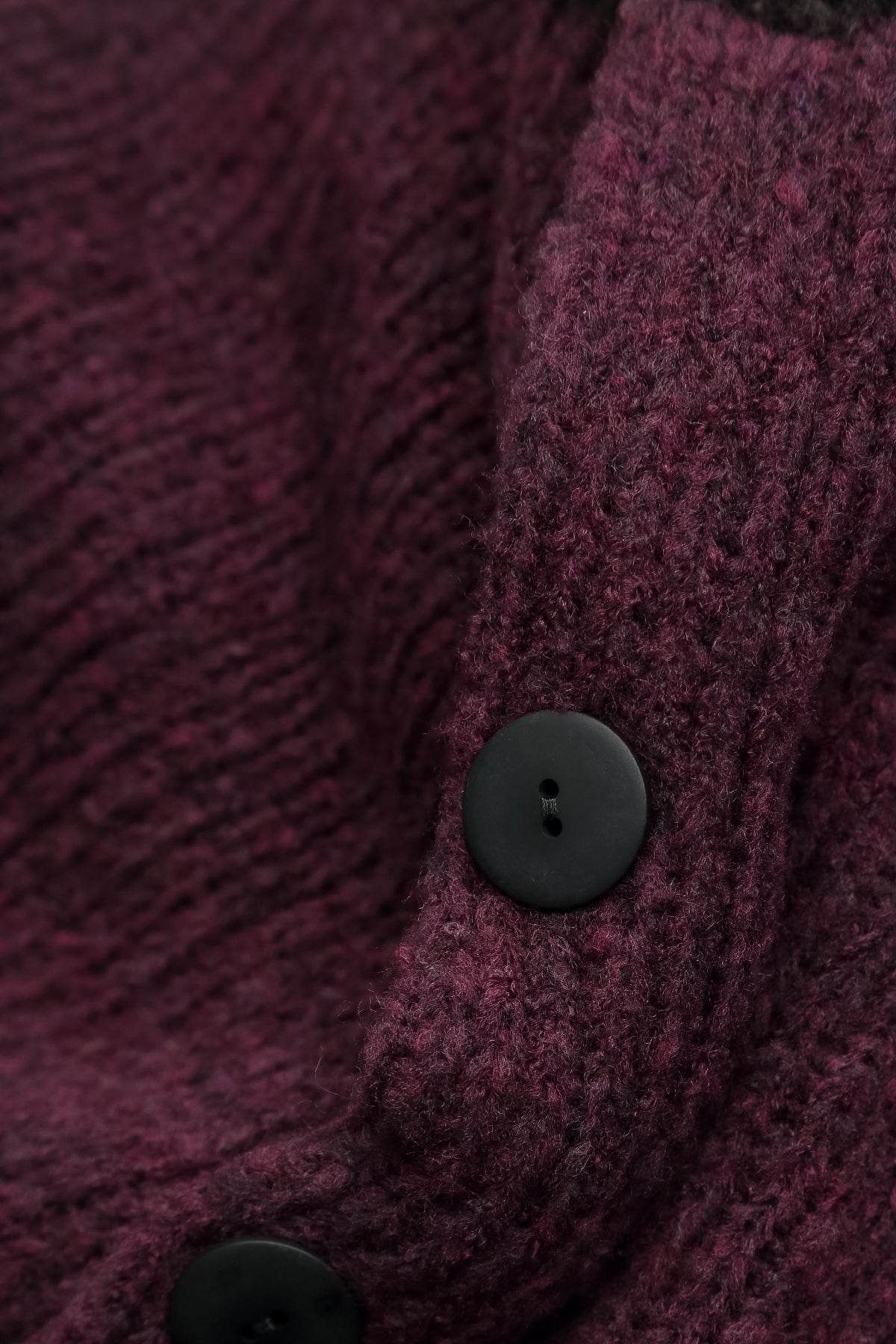 Longer Back Mulberry Wool Cardigan