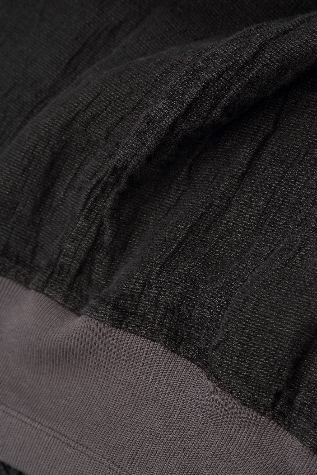 Midi Charcoal Mélange Linen Skirt