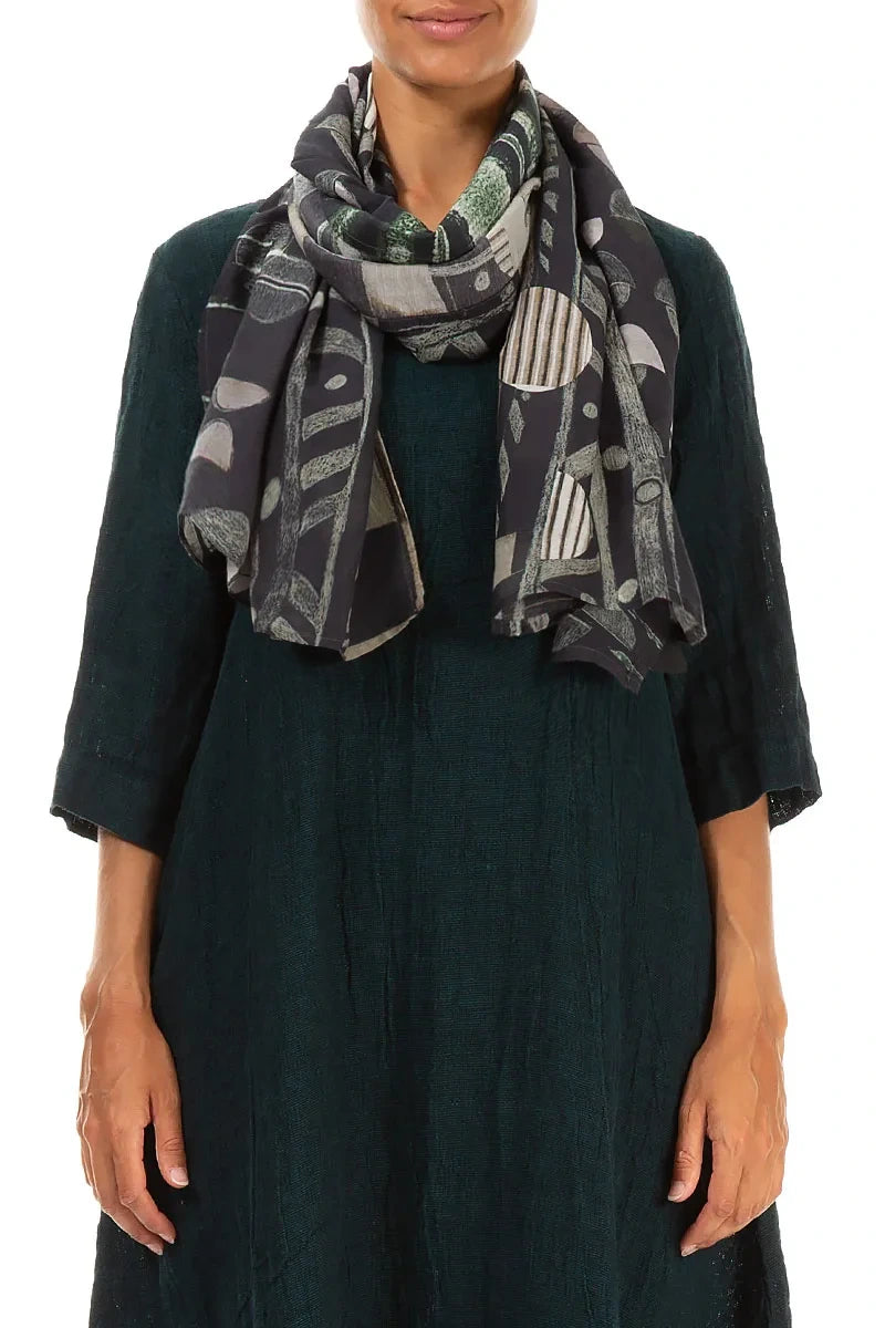 Moonlight Silk Cotton Scarf
