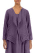 Open Amethyst Gauze Linen Jacket 1