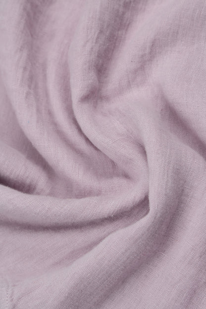 Oversized Raw Edge Lilac Gauze Linen Jacket 5