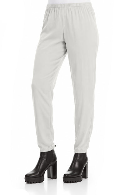 Pearl Grey Silk Leggings