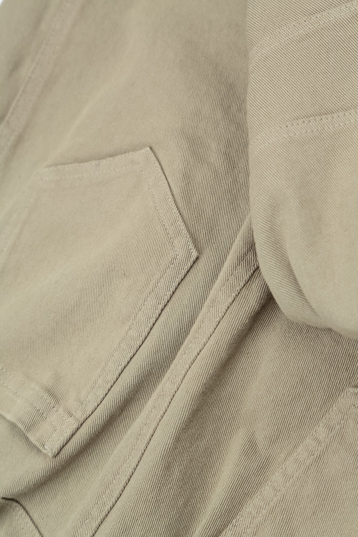Relaxed Barrel Olive Grey Stretch Cotton Trousers 5
