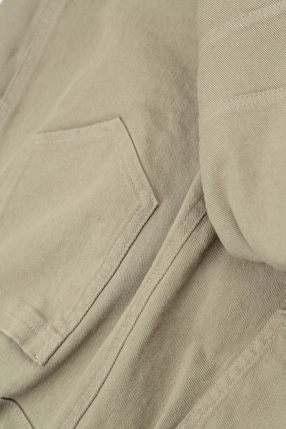 Relaxed Barrel Olive Grey Stretch Cotton Trousers 5