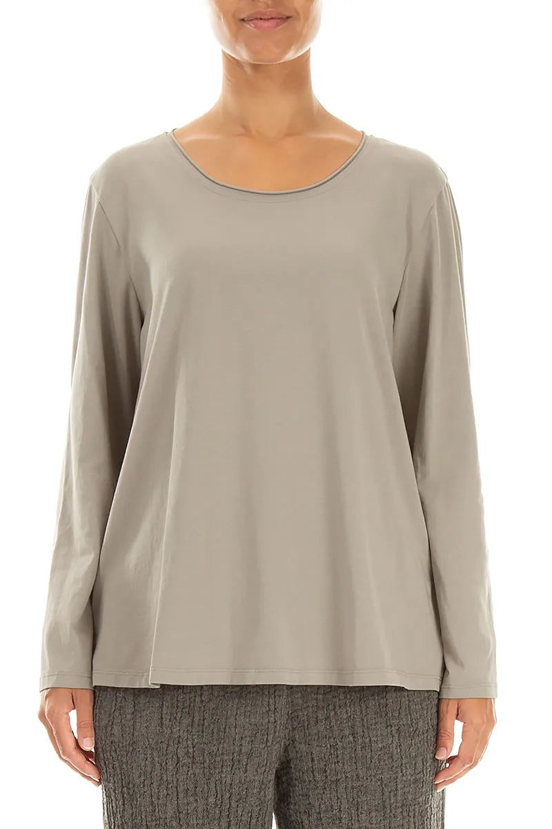 Relaxed Olive Cotton Blouse 1