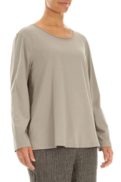 Relaxed Olive Cotton Blouse 3