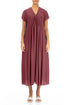 Romantic Antique Ruby Silk Bamboo Dress 1