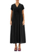 Romantic Black Silk Bamboo Dress 1